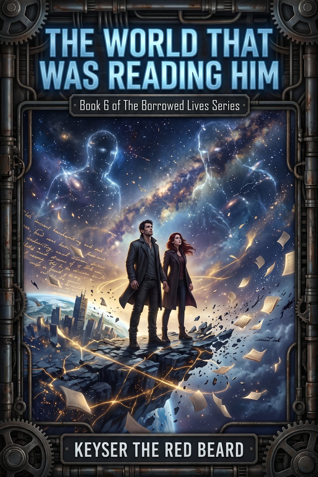 Borrowed Lives Book 6: The World That Was Reading Him cover art by Keyser The Red Beard